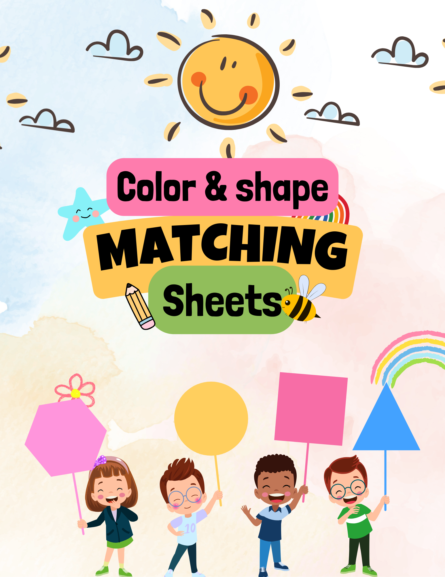 Shape & Color Matching Activity Set